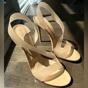 *SOLD* Gianvito Rossi - Metropolis Glass Nude heels